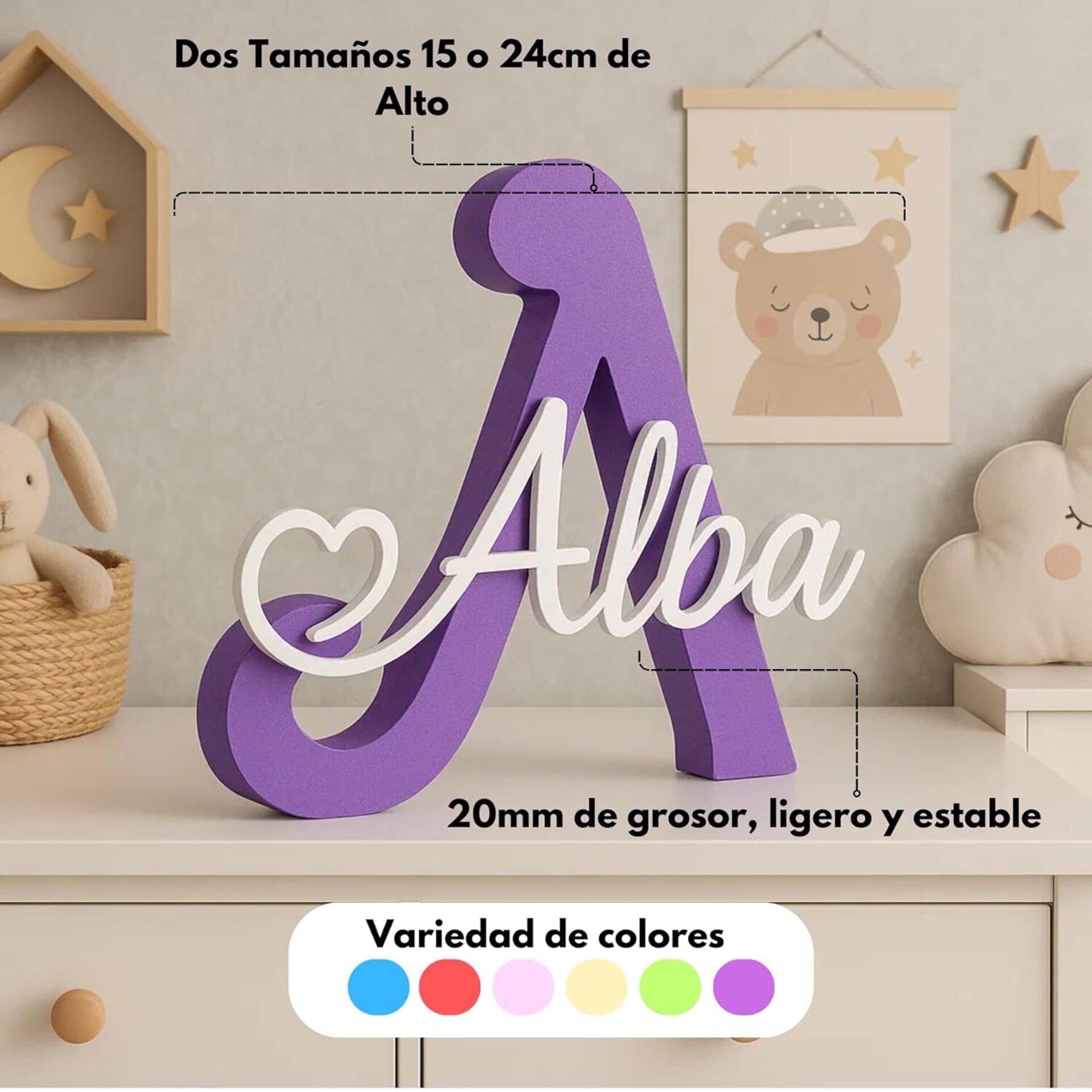 Inicial Decorativa con Nombre Personalizado - 2